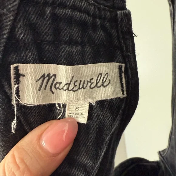 Madewell black short overalls - Picture 4 of 4